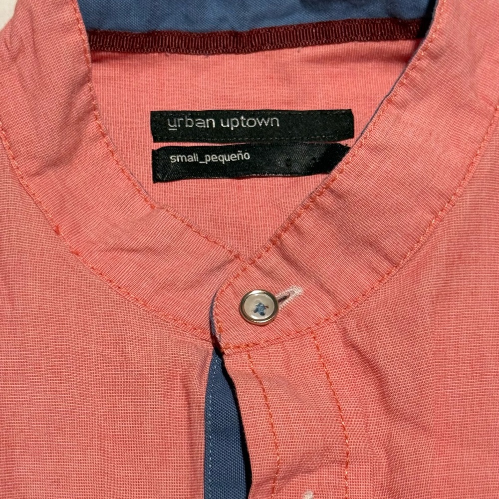 Men's Casual Pink Button Down Shirt